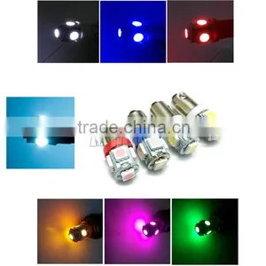 T4W BA9S 5 SMD 5630 5730 LED 5SMD 5LED License Plate Lights Instrument Lights Interior Bulbs DC 12V thumbnail-1