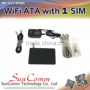 SC-111-WAG Wifi ATA With 1SIM, 1FXO, 1FXS, Wifi Hotspot, GSM, Multi-functional Gateway, WiFi AP thumbnail-4