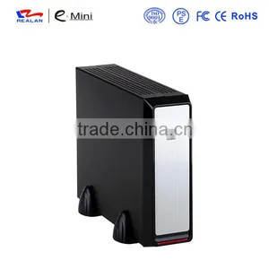 Realan Emini 2019 Vertical Small PC Case With 2.5"HDD USB Audio Ports, Horizontal Mini PC Box thumbnail-6