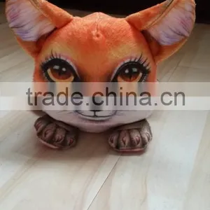 Factory Wholesale 3D Plush Fox Cellphone Seat Plush Toy Fox Shaped Mobile Phone Holder thumbnail-1