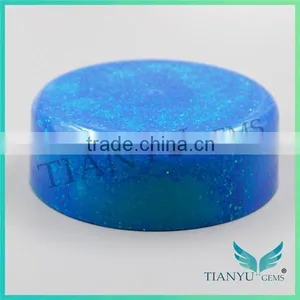 Wholesales Gemstone Processing Synthetic Blue Opal Stone Material thumbnail-1