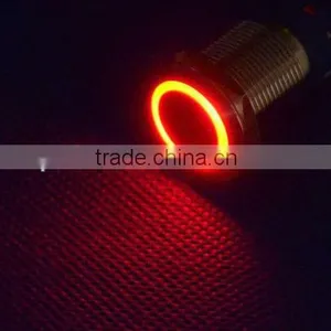 QN25-A1 25mm 24V Red Led Stainless Switch Latching Push Button 6 Pins Waterproof thumbnail-1