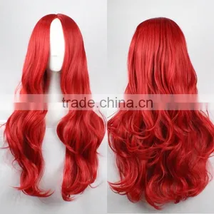 New Fashion Women's Wigs Full Long Bangs Curly Wavy Colorful Cosplay Party Wig thumbnail-3