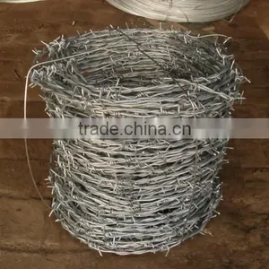 Top Quality Hot Galvanzied PVC 12 Gaugex14gauge14#x16# Barbed Wire Military Weapon thumbnail-2