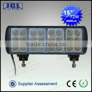 72W Rugged Ridge off Road Led Light Bar Aluminum Housing 4x4 Atv Led Light Bar 5JG-JFL024-HL thumbnail-1