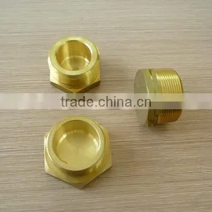 Npt Bsp Cylindrical Brass Fitting ,brass Nut With Male Thread thumbnail-1
