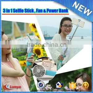 Directly Factory Extendable Self Portrait Selfie Handheld Stick Monopod Holder Cooler Mini Fan thumbnail-6