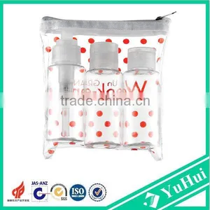Hot Sell Plastic Travel Kit/travel Cosmetic Bottle Set With PVC Bag thumbnail-4