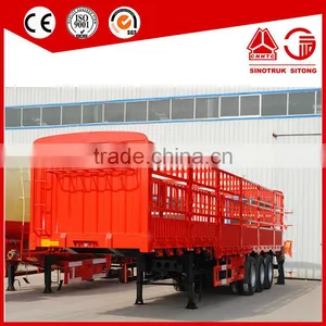 Trade Assurance Three Axle 14.2m Cattle Semi Trailer With Air Suspension for Vitnam thumbnail-3