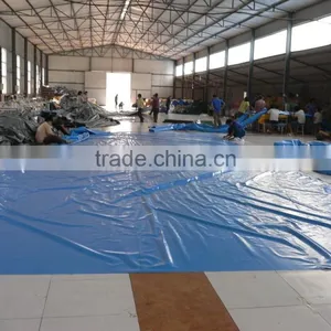 High Performance Good Waterproof PVC Vinyl Swimming Pool Cover thumbnail-1