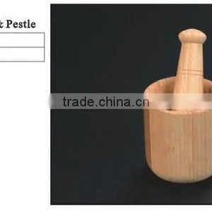 Bamboo Mortar&Pestle thumbnail-1
