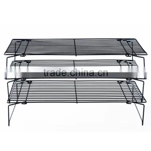 3 Tier Stackable Metal Food Pie Pastry Cooling Display Rack thumbnail-3