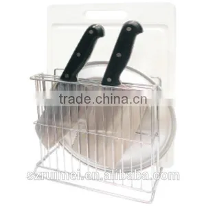 Utility Multi-functional Kitchen Storage Knife & Cutting Board Rack thumbnail-1