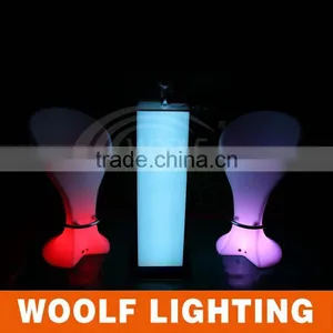 Colourful Rechargeable RGB LED Lighting Up Coffee Chair thumbnail-2