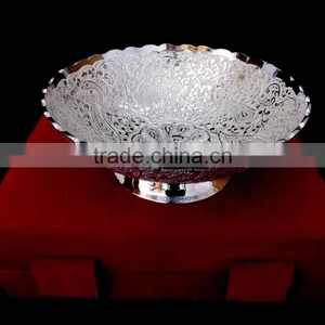 New Design Silver Plated Brass Bowl for Home Decoration, Wedding Gift and Return Gift thumbnail-3
