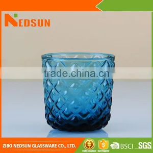 High Quality Rhombus Stripe Glass Cup thumbnail-1