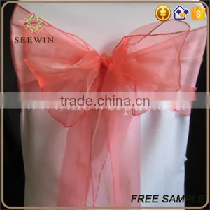 Cheap Wholesale Organza Chair Cover Sash thumbnail-2