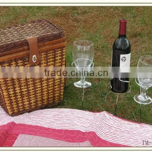 Hot Sale Metal Wire Chrome Lawn Wine Holder thumbnail-1
