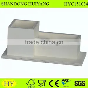 Wholesale Unfinished Wooden Stationery Holder thumbnail-1