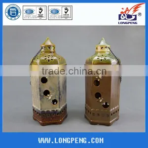 Ceramic Garden LED Storm Lantern thumbnail-1