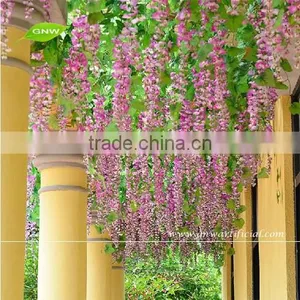 GNW FLV07 Artificial Plastic Wisteria Flower Vine Wedding Flower Garland thumbnail-1