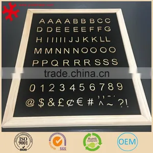 Letter Set for Felt Letter Board - 90 Piece Golden Color Letters, Numbers and Symbols for Changeable Letter Boards (1") Helvetic thumbnail-1