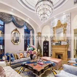 Large Size Sitting Room Furniture Set Antique Console Table With Mirror Arts thumbnail-5