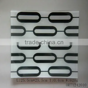 Glass Plate With Fancy Decal thumbnail-1
