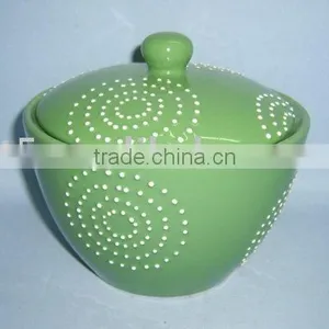Stoneware Lidded Crock thumbnail-1