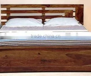 Unique Design Wooden Queen Size Bed With Storage thumbnail-1