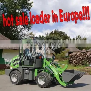 800KG Mini Wheel Loader Price List HZM908 Chinese Wheel Loader With Protection Chain thumbnail-1