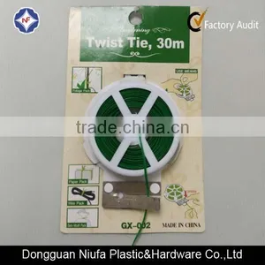 TOP QUALITY Green Plastic Garden Tree Ties Plastic Plant Ties thumbnail-1