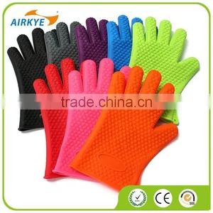 Kitchen Tool Heat Resistant Glove Oven Pot Holder Silicone Mitt Grip thumbnail-3