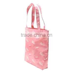 Full Dye Sublimation Printing 300D Polyester Long Handle Shopping Tote Bag With Bottom thumbnail-3