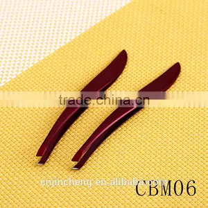 New Popular Style Wine Red Color Professional Beauty Salons Personalized Eyebrow Tweezers thumbnail-3