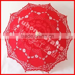 2015 New Battenburg Lace Parasol Umbrella for Wedding thumbnail-5