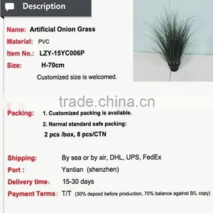 High Quality Artificial Grass With Flowers Auturm Onion Grass Bamboo Grass Arrangement thumbnail-3