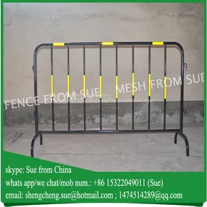 Black and Yellow Color Security Guard Traffic Barricade Wholesale thumbnail-1