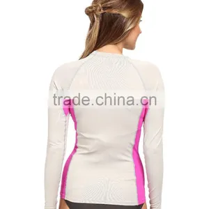 Sexy Swimwear Swimsuits Mature Contrast Side Panels Long Raglan Sleeves Swim Suit Swimsuit 2017 One Piece Swimwear Tee For Women thumbnail-5