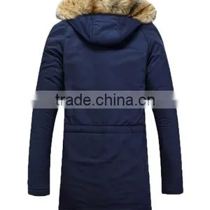 Unisex Fur Collar Coat Women and Men 2016 Winter Jacket thumbnail-2