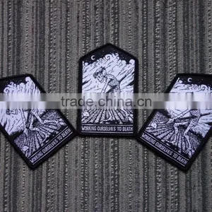 High Quality Fashion Woven Patches for Clothes thumbnail-2