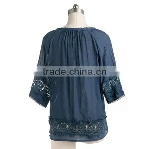 2015 New Fashion Design Hot Sale Embroidery Design Woman Clothing Plus Size thumbnail-2