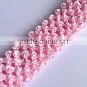 New Arrival High Quality 1.5" Wide Elastic Handmade Plain Crochet Headband for Baby Tutu Tops Girl Accessories Hairband thumbnail-2