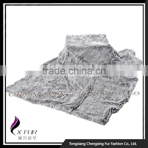 CX-D-92 Wholesale China Rex Rabbit Fur Throw thumbnail-4