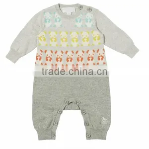 Panda Cotton Cashmere Playsuit Wholesale Baby Bodysuit For Little Boys thumbnail-1