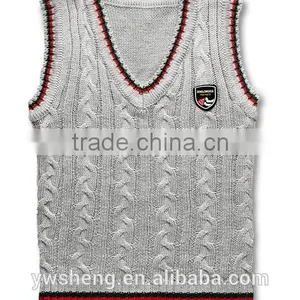 Children Sweater Knit Vest Vest Waistcoat Male Child Sweater Woolen Design Knitted Machine Price Sleeveless Sweater thumbnail-5