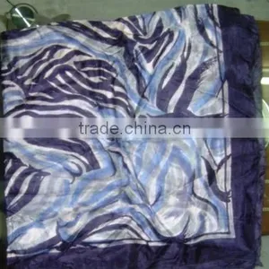 100 % SILK PRINTED SCARF thumbnail-1