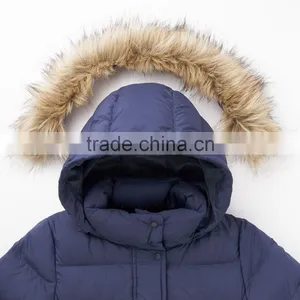 Girls Fake Fur Hood Warm Padded Coat thumbnail-4
