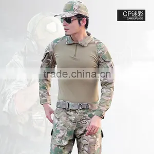 Outdoor Military Uniforms A-TACS FG Camouflage Clothing Multi Color Frog Battle Suit Tactical Suit thumbnail-3