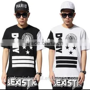 Custom Fashion Plus Size Men Print Hip Hop T-shirt thumbnail-1
